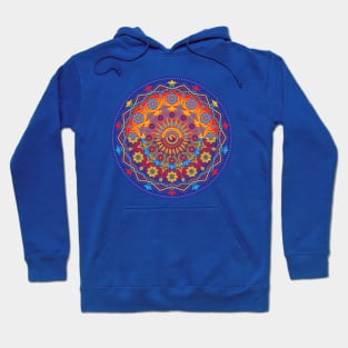 Vivid Floral Mandala Hoodie